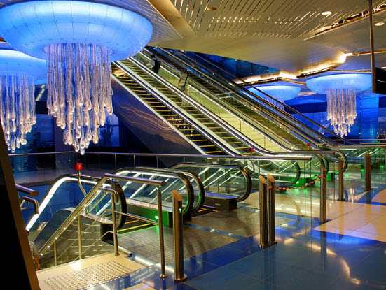 Dubai Metro Station with NFC Technology
