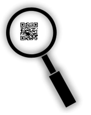 Nearly invisible qr codes