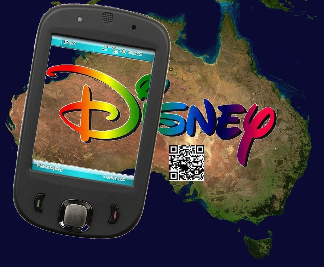 Australia Disney QR Codes Mobile Marketing