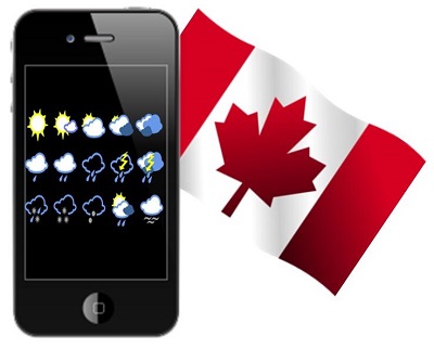 Canadian Smartphone Trends - Wheather app