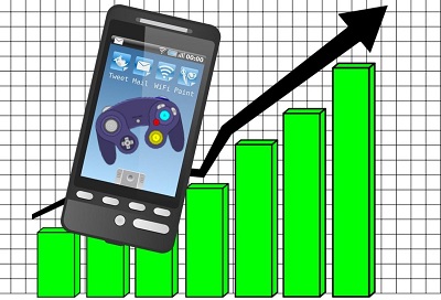 Mobile games revenue going up