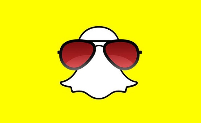 Augmented Reality headset - Snapchat Logo with Glasses