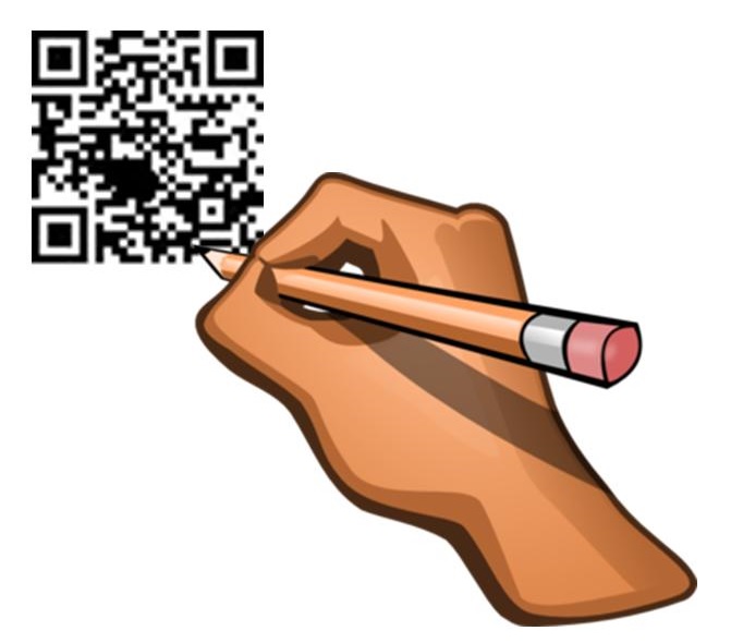 QR codes drawn by hand