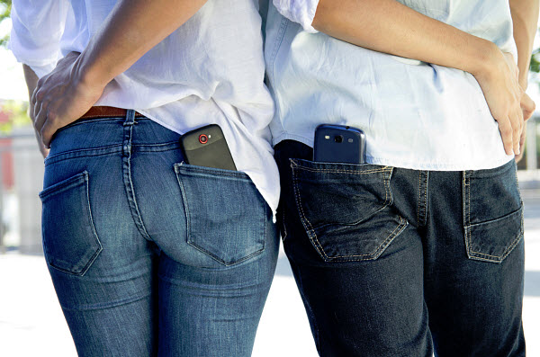mobile phone in pockets