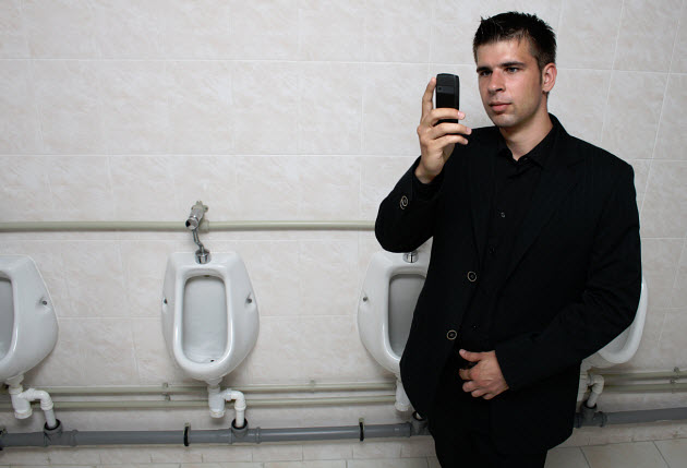 how clean is your mobile device bathroom