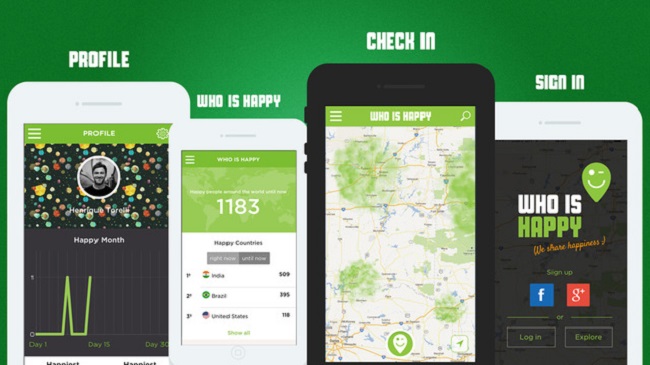 Who is happy geolocation mobile app