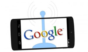 Eddystone - Image of Google Logo & Nexus Phone